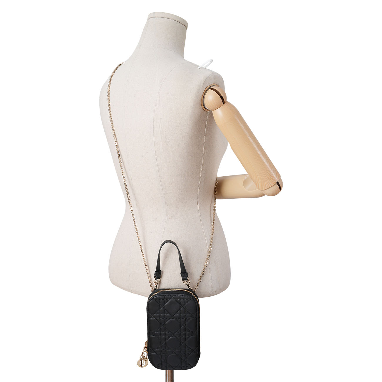 CHRISTIAN DIOR(USED)디올 까나쥬 폰 홀더 크로스백